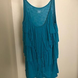 Blue Flowy tank top